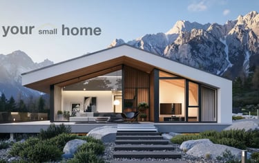 small home in the mountains