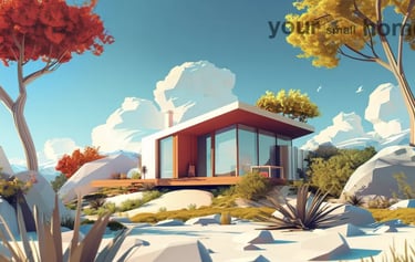 small house with a view