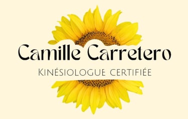 Camille Kinesiologie à domicile. Medecine douce. Blocages emotionnels physiques et psychologiques.