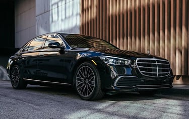 Mercedes S Class luxury transfer limousine in Bodrum