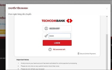 Minh hoạ bằng Techcombank