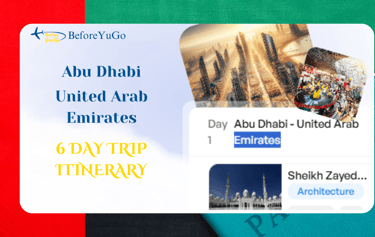 free itinerary