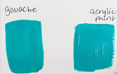 acrylic gouache vs acrylic paint