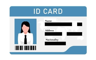 Card-id-on-isolated-background