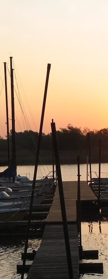 Wichita Falls Sailing Club, boat dock at Lake Arrowhead, TX