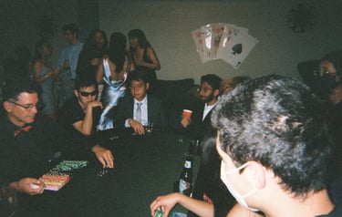 Lovetteers play casino games at Casino Night