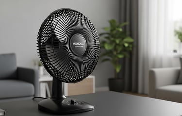 a fanless fan sitting on top of a table
