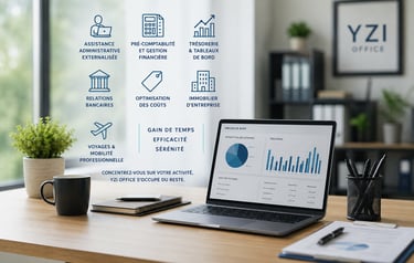 Organisation administrative et accompagnement des professionnels par YZI Office