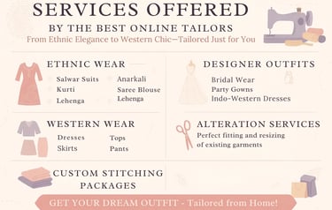 services offered by online tailors