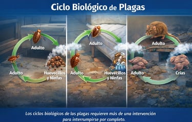ciclo biológico de plagas que explica reinfestaciones