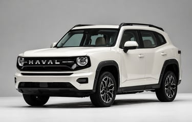 SUV híbrido GWM Haval Dargo Plus em estúdio com visual off-road