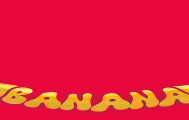 a banana peely banana with the word banana peel