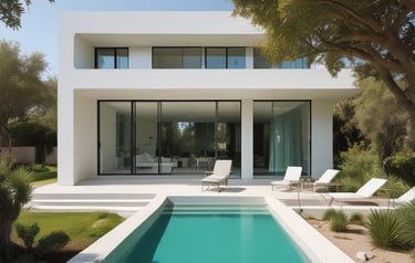 Casa Modular con Piscina y Jardín