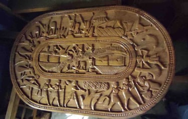 Handmade Teak Dining Table – Solid Wood Craftsmanship from India