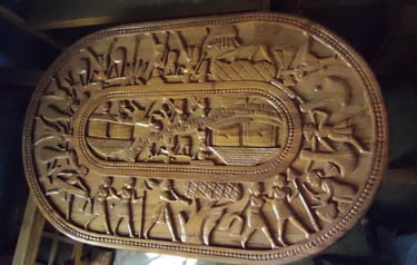 Handmade Teak Dining Table β Solid Wood Craftsmanship from India