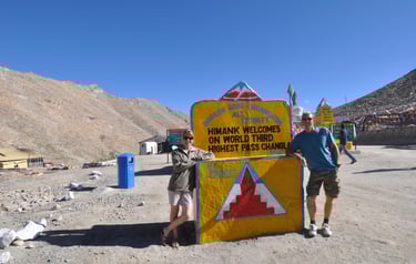 Changlababa pass in Leh along the Leh to Manali highway over the great Himalayan range, Ladakh, Indi