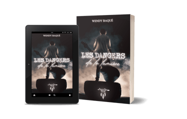 Mockup Les dangers de la lumière, de Wendy Baqué.