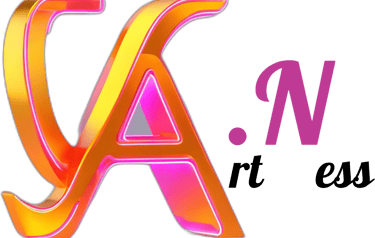ArtNess logo, Angelina Nazarenko website logo.