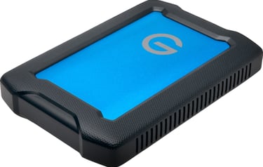 An example of a G-Tech rugged hard drive
