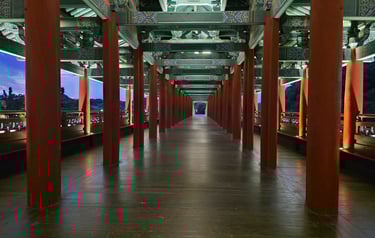 Inner view of Woljeonggyo Bridge walkway