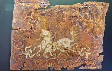 Digitized image of the Heavenly Horse birch bark mudguard