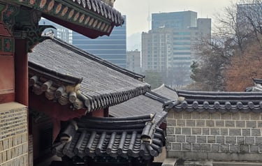 Palace and city view