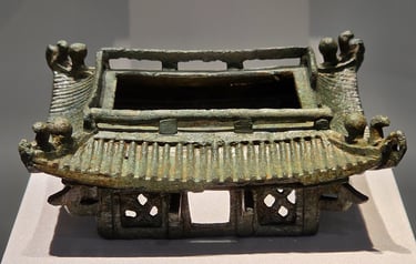 Minature bronze pagoda