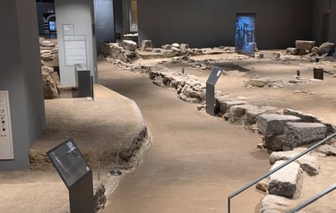 Building and street remains