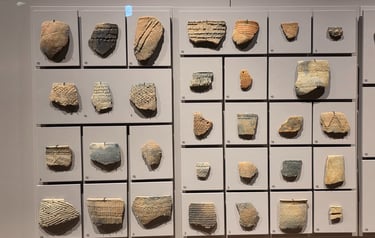 Neolithic comb pattern pottery