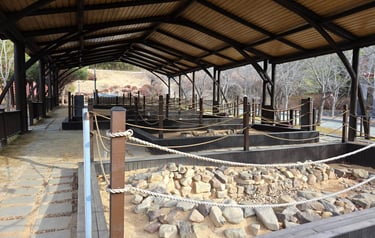 Reconstructed tomb area