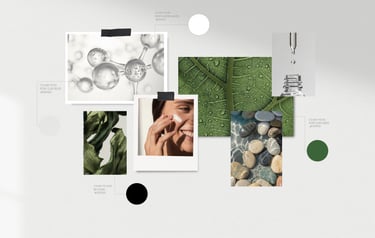 Biovija prekinio ženklo spalvų paletė