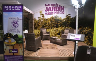 rotulación integral stand Bricor CC Marineda Coruña