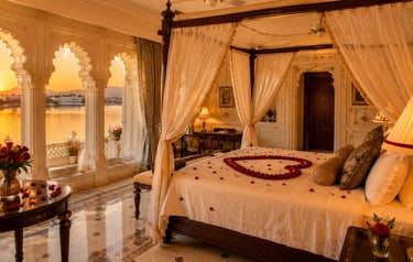 Honeymoon in India at Taj Lake Palace