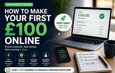 how to make first £100 online