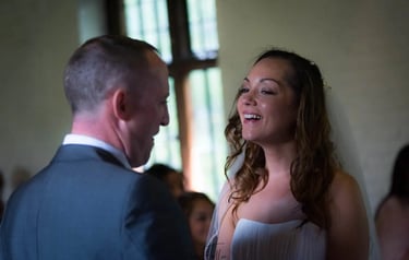 bride and groom during their wedding ceremony