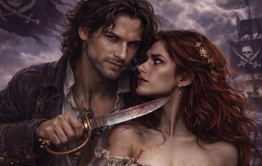 Romance historique pirates A l'ombre de son pavillon Angélique Vanhecke.