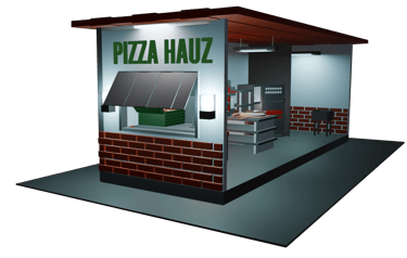 3d Blender Pizza House Floor Plan