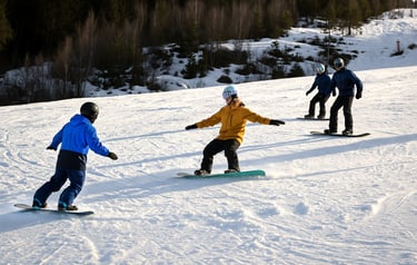 snowboard course in Seefeld