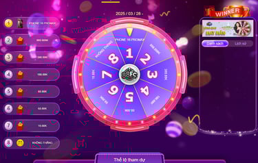 khuyến mãi vòng quay may mắn nhà cái 88fc