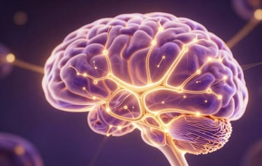 Brain neuroplasticity showing neural pathways rewiring through gratitude
