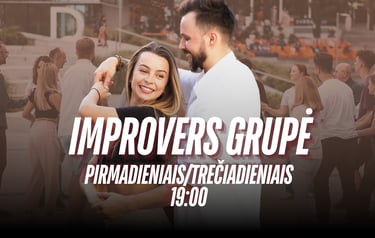 Improvers grupė pirmadieniais ir trečiadieniais nuo 19 val