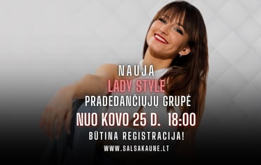 Nauja Lady Style grupė merginoms nuo Kovo 25d