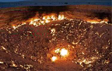 Puerta al infierno de Darvaza, Turkmenistán