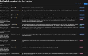 Generative Interview Insights in notion