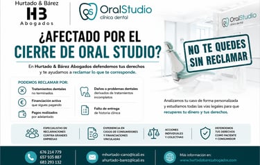 reclamacion a oral studio por cierre