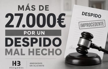 reclamación despido alicante