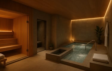 luxury spa thermal suite layout