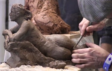 Modelado tradicional de esculturas en Esculturalmente.com