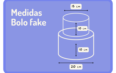 medidas bolo fake florianópolis