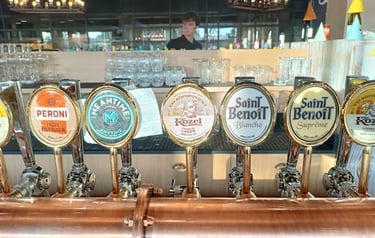Selezione di birre alla spina disponibili nel locale Birra & Brace